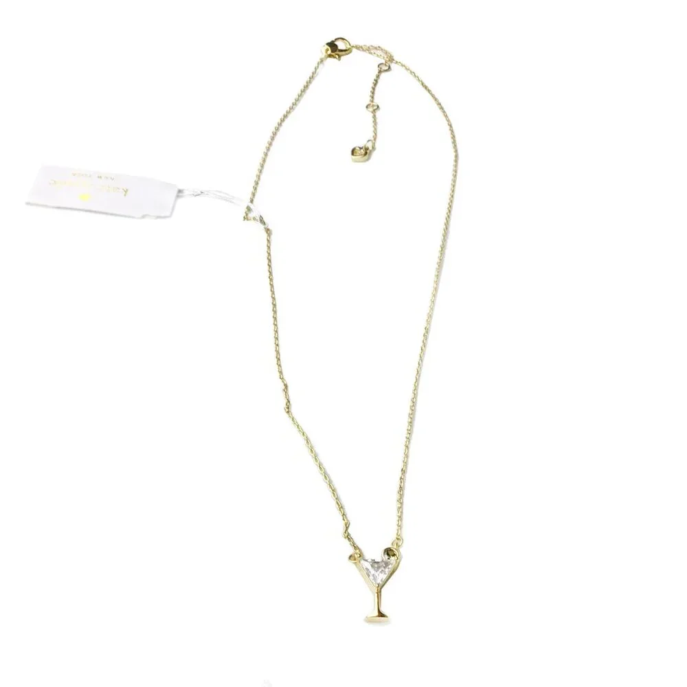 Kate Spade Gold-Tone Shaken or Stirred Stud Necklace
